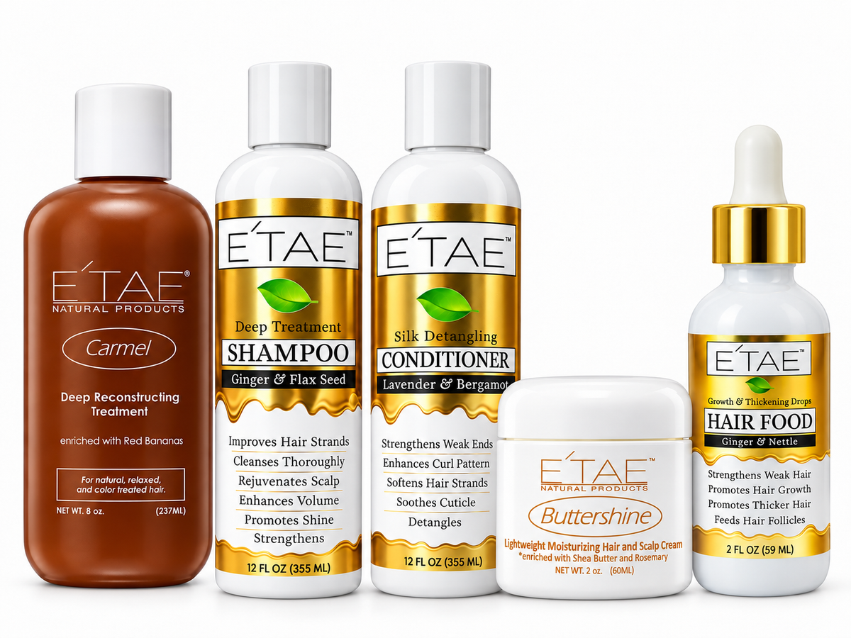 E'TAE Ultimate Deep Conditioning Silkpress & Hairgrowth Bundle